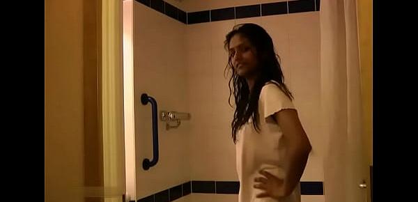  Indian College Girl Divya Taking Shower Fingering Her Virgin Pussy